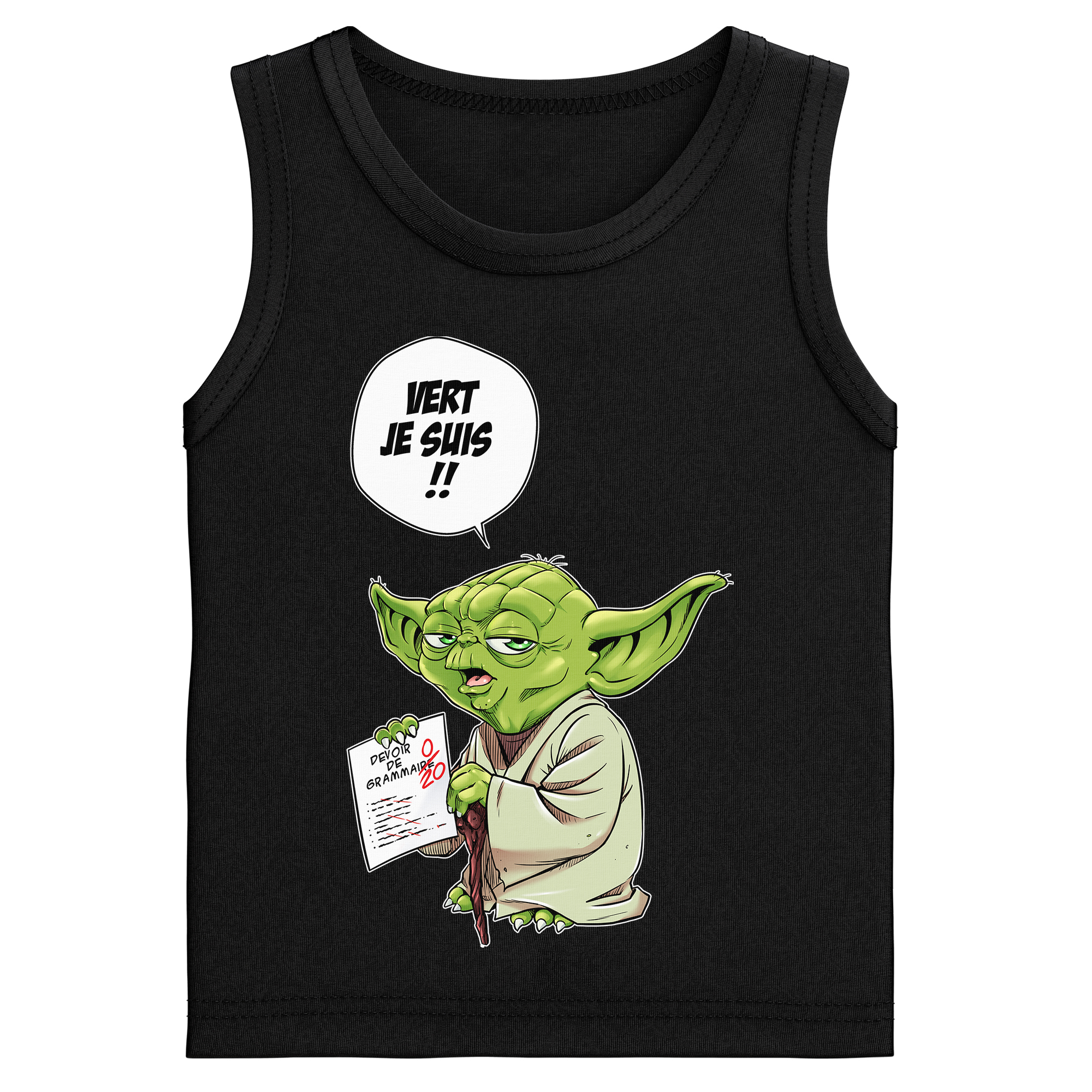 Debardeur Enfant Garcon Parodie Star Wars Yoda Vert Je Suis Debardeur De Qualite Premium De Taille 1104 Imprime En France