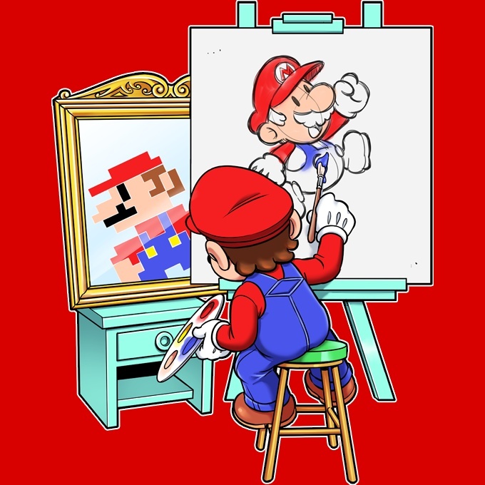 Cappello Bambino e Bambina Rosso Borgogna parodia Super Mario - Super Mario  (Cappello di qualità premium - Stampata in Francia - 1251 - Rif : 1251)