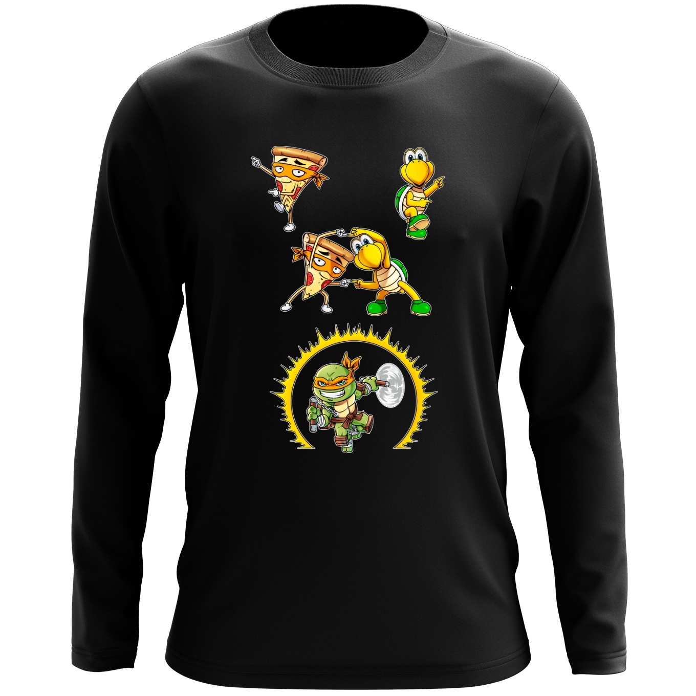 Teenage Mutant Ninja Turtles Michelangelo The Silly Brother Pizza shirt,  hoodie, sweater, long sleeve and tank top