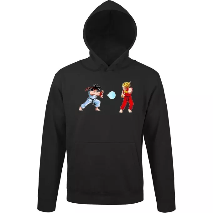 Funny Street Fighter Hoodie Ryu Vs Ken And Son Goku Vs Vegeta Street Fighter Parody Ref806 - 