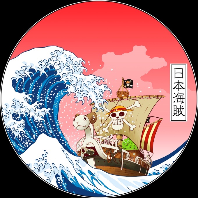Bonnet Parodie One Piece - La Grande Vague de Kanagawa et le Vogue
