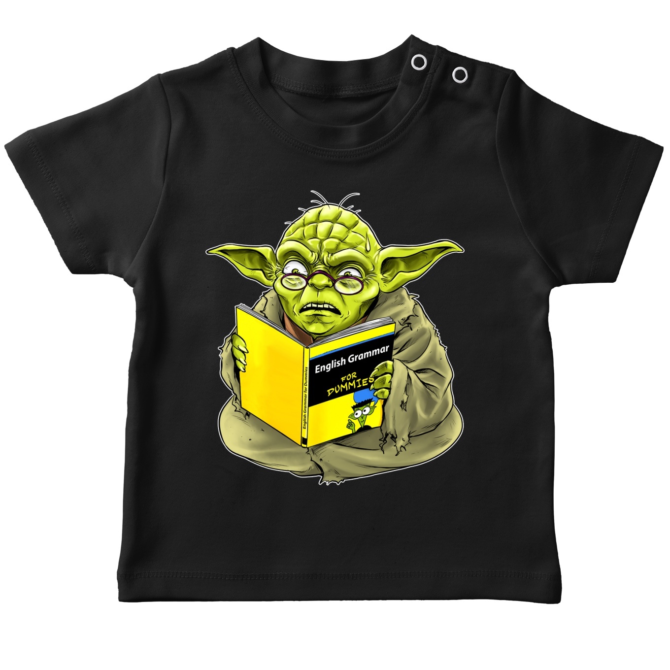 Star Wars Parody Black Baby s T shirt Yoda Funny Star Wars