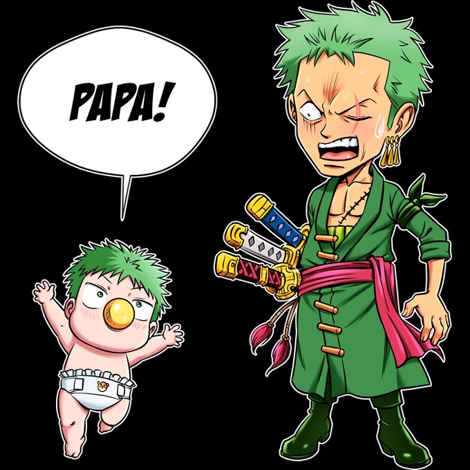 Pull One Piece à capuche imprimé dessin animé Roronoa Zoro pour