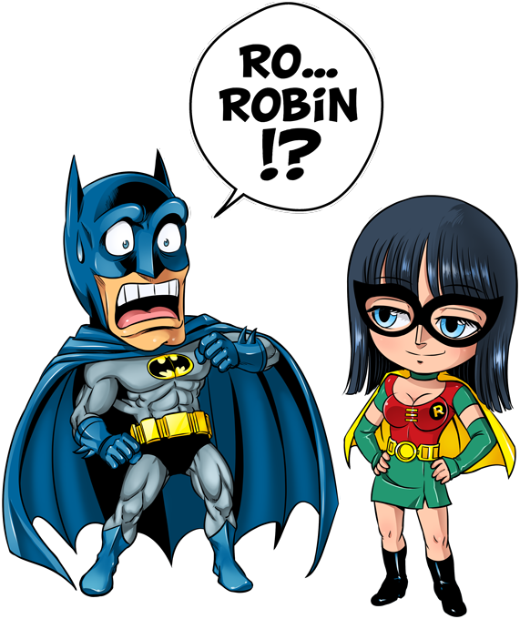 Parody of One Piece: Batman and Robin