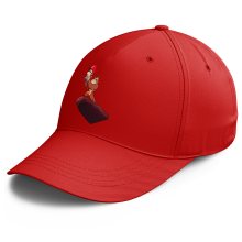 Cappello Rosso Borgogna parodia Super Mario - Donkey Kong e Baby Mario ( Cappello di qualità premium - Stampata in Francia - 1240 - Rif : 1240)