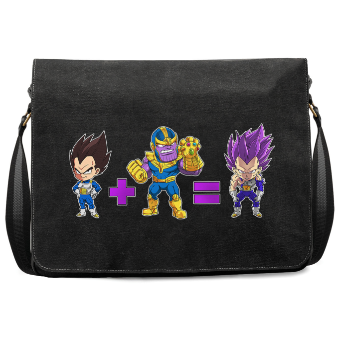 The Avengers Thanos Backpack Students Schoolbag Kids Lunch Bag Crossbody  Pen Bag | eBay