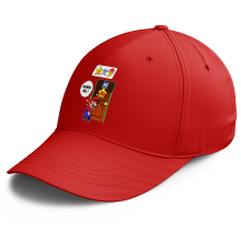 Cappello Rosso Borgogna parodia Super Mario - Super Mario (Cappello di  qualità premium - Stampata in Francia - 1279 - Rif : 1279)