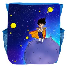 Blue Backpack for Children 4 to 6 years old - Parody Dragon Ball Z - DBZ -  Son Goku evolutionary theory (High quality children's schoolbag - printed