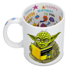 Star Wars Parodic Happy Birthday Mug with Designed handle