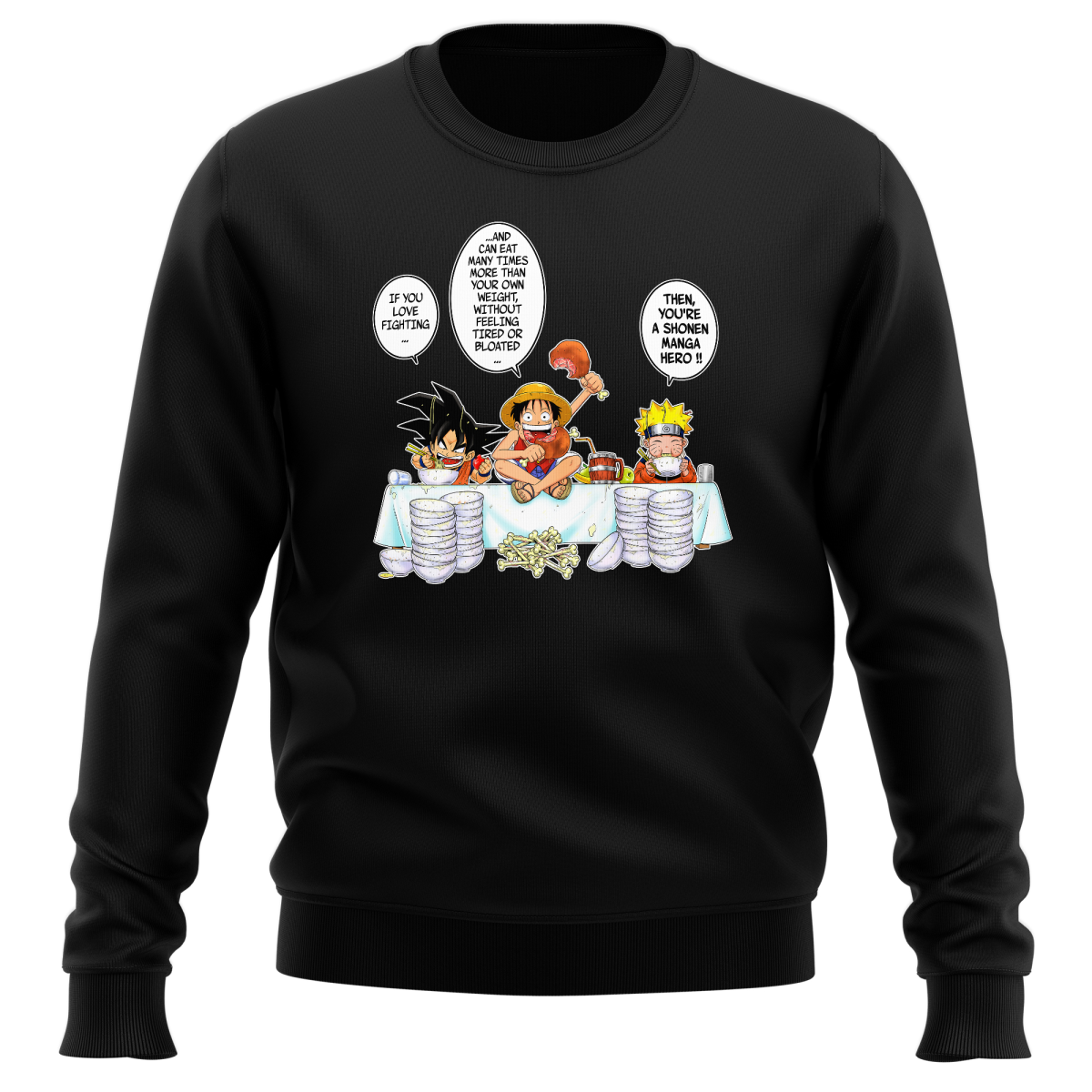 Funny Dragon Ball Z -One piece - Naruto Sweater - Son Goku ...