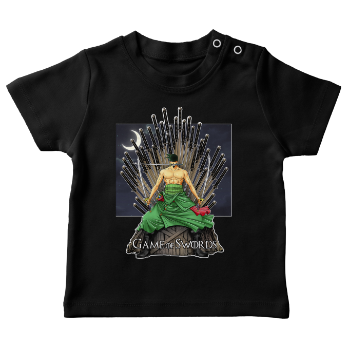 T Shirt Bebe Parodie One Piece One Piece Zoro Game Of Thrones Et One Piece New World Game Of Swords T Shirt De Qualite Superieure Imprime En France