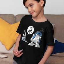 Wars - : Kinder Parodie 382 in OKIWOKI - (Star T-shirt Lustiges 382]) Größe Star T-Shirt Ref - Hochwertiges Jungen Wars R2-D2 signiert