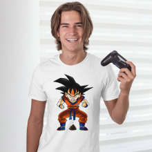 Dragon Ball Z - DBZ Parody Men's T-shirt - Son Goku (Funny Dragon Ball Z -  DBZ Parody - High Quality T-shirt - Size 71 - Ref : 71)