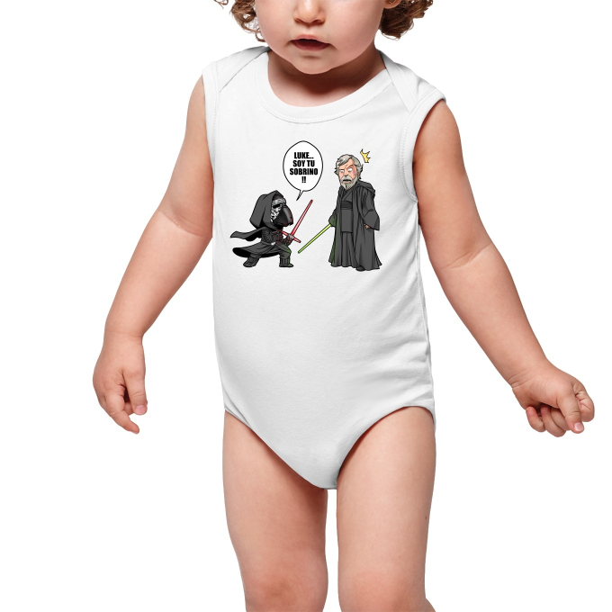 Body De Bebe Blanco Sin Mangas Parodia De Star Wars Luke Skywalker Y Kylo Ren Traje De Bebe De Primera Calidad En La Talla 865 Impresa En Francia Ref 865